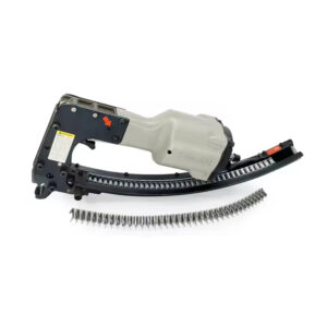 M45 pneumatic air staple gun in industrial use