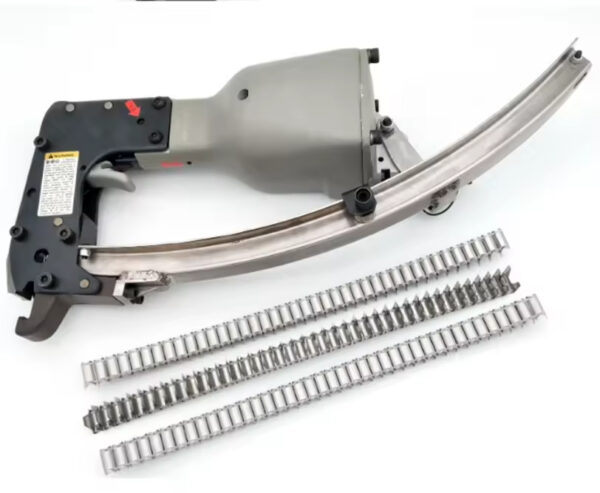 M45 pneumatic air staple gun in industrial use