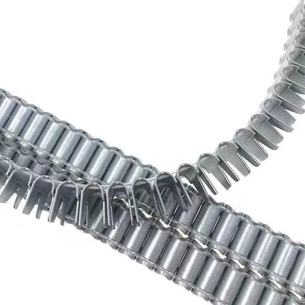 Mattress clinch clips used for securing fabric