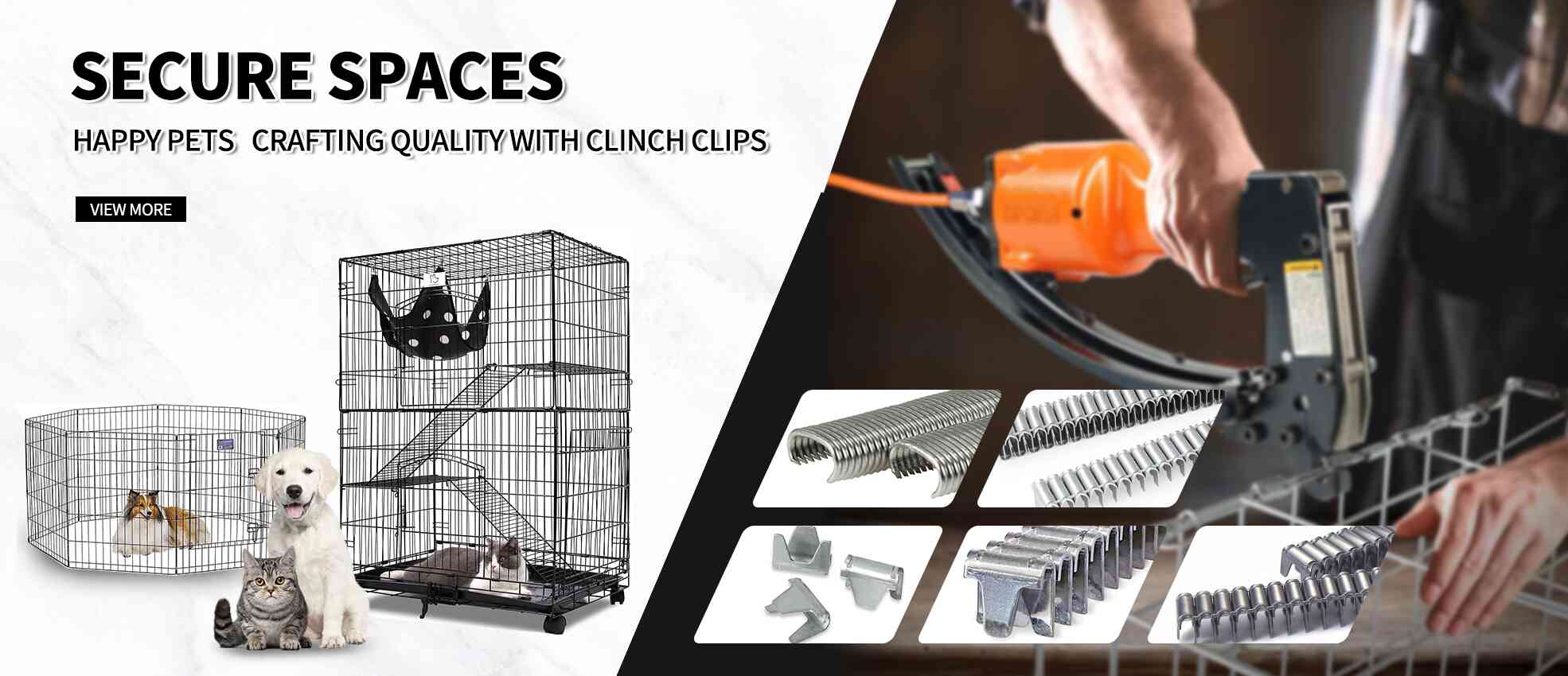 alt="C Rings Hog Rings for mattress and upholstery fastening"