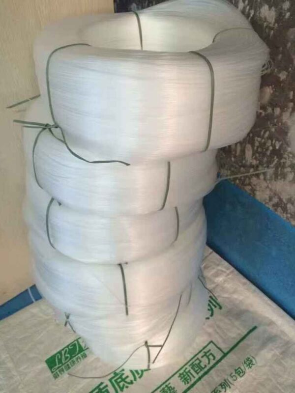 "Plastic wire coil with M45 clips loaded for use"